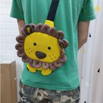 【生活好室】斜背包 手機包 側背包 小獅子 獅子斜背包 後背包 造型背包 女生背包 肩背包 交換禮物 生日禮物 禮物, , large