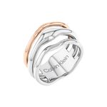 Calvin Klein CK 雙色波浪造型戒指 禮物 送禮(35000651), , large