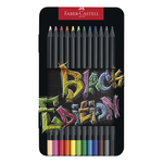 【Faber-Castell】黑旋風極軟 油性色鉛筆 12色/盒 116413, , large