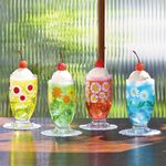 日本ADERIA 昭和復古花朵曲線高腳杯 / 共4款 Drinkeat金益合, , large