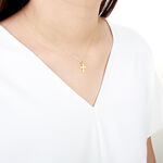【Angel & Me】Blessed Celtic Cross s925 sterling silver 24k gold plated gift, , large