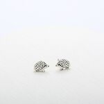 【Angel & Me】Cute Hedgehog s925 sterling silver earrings Birthday gift, , large