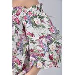 (M) 【房業涵私服】mango花卉白色上衣二手衣, , large