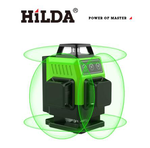 【HILDA】希爾達電動工具 迷你款專業十六線水平儀 室內室外可見強光 綠光自動打線貼地儀, , large