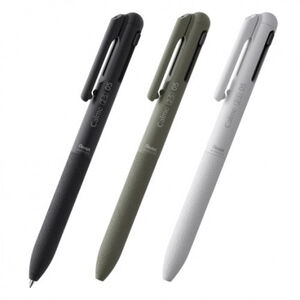 飛龍PENTEL Calme靜暮 三用輕油性筆-0.5mm黑+紅+自動鉛筆(XBXAW355)卡其桿