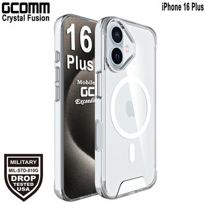 GCOMM iPhone 16 Plus 磁吸晶透軍規防摔殼 Crystal Fusion MagSafe