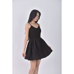 (S) bl質感吊帶黑色洋裝二手衣, , large