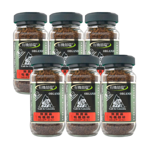 【囍瑞BIOES】BIO-GREEN 阿拉比卡有機即溶可冷泡咖啡(100g/瓶)*6瓶
