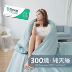 BUHO "Pearl White" Plain Wenqing 300 Threads 100% TENCEL Pure Tencel Bed Sheet Dual-Use Quilt Set of Four - Double King Size, , large