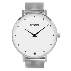[MEDOTA] Mini Chica minimalist 36mm dial mesh band ladies watch-Black / LH-10304