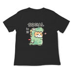 JZ TEE 社恐貓咪&柴犬 印花短袖T恤, , large