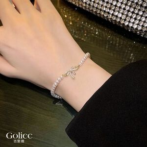 【Gulicc】古莉可 手鍊 輕奢蝴蝶結珍珠手鍊