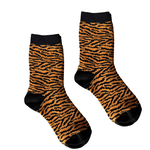 [Runway Socks]Women's Fashion Animal Print Socks &ndash; Double Cylinder Knit, White (1 Pair), , large