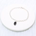 【Angel & Me】松果 Pinecone s925 純銀 手鍊 腳鍊 生日 畢業 聖誕節 紀念 禮物, , large