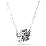 SWAROVSKI 施華洛世奇 Swan 黑白天鵝 愛與美水晶項鍊(5705721), , large