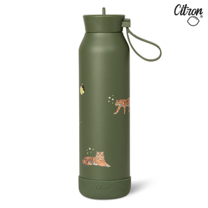 【Citron】矽膠提把三層保溫瓶_500ml_淘氣老虎