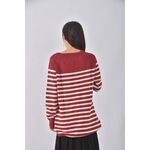 (S) euro como質感棉質純棉紅色長袖上衣二手衣, , large
