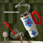 KEPO LQ 900ML KC012 靈感之花冰霸杯 316L不銹鋼內膽 浮春, , large