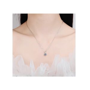 【A&R】莫桑鑽奢華鎖骨項鍊款1克拉附精美禮盒