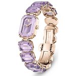 SWAROVSKI 施華洛世奇 八角方形水晶手鍊手錶 女錶-紫色/23x17mm(5722364), , large