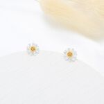 【Angel & Me】Daisy s925 sterling silver earrings birthday gift, , large