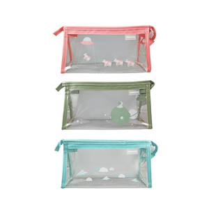 Transparent Multipurpose Pencil Case &ndash; Blue