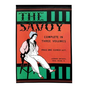 日本製【コスモ】長門簾《維多利亞世紀插畫-The Savoy》