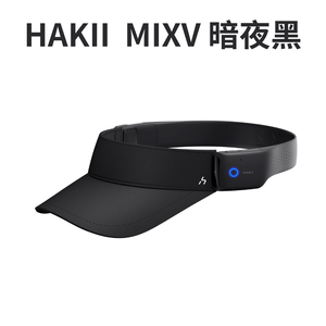 HAKII 哈氪MIX V穿戴式運動智慧耳機-帽簷款 黑色S (東城代理商公司貨)