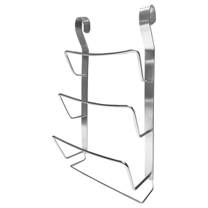 Thick stainless steel three-layer pot lid rack with drip tray