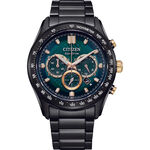 CITIZEN 星辰 光動能格紋計時手錶 CA4536-86X, , large