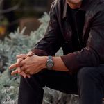 CITIZEN 星辰 光動能八角形格紋面手錶 BM7637-81H, , large