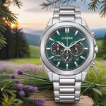 CITIZEN 星辰 光動能紳士計時手錶 CA4590-81X, , large