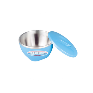 PEARL HORSE 316 Stainless Steel Insulated Bowl – Blue