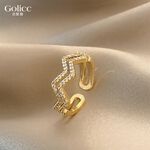 【Gulicc】古莉可 戒子 韓國東大門微鑲鋯石雙層戒子, , large