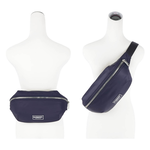 BURBERRY Talbot 白色方形標誌尼龍帆布腰包/胸口包(海軍藍), , large