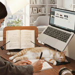 閱讀書架 看書架 讀書架 實木旋轉升降 筆電平板支架 伸縮書立架 兒童國小生上班族送禮首選 繪本支架, , large