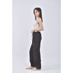 (4XL（含）以上) shein高腰質感黑色長褲二手衣, , large