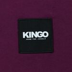 KINGO-大尺碼-女款 重磅圓領T恤-黑/紫-444101, , large