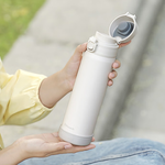 【日本孔雀Peacock】莫蘭迪316不鏽鋼 彈蓋直飲 保冷保溫杯550ML(防撞矽膠底座)-任選色, , large