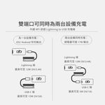 Moshi IonGo 5K Duo 雙向充電帶線行動電源 (USB-C 及 Lightning 雙充電線)Ｗh mAh, , large