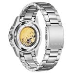CITIZEN 星辰 大三針運動機械錶-黑/43mm NJ0120-81E, , large