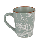 Matte Tropical Mug with Soft Banana Leaf Design, , large