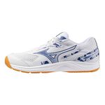 Mizuno Sky Blaster 男 羽球鞋 寬楦 支撐 抗扭 瞬移 白 藍 [71GA253311], , large