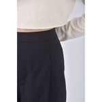 (3XL) 高腰西裝素面藍色長褲二手衣, , large