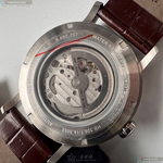 [星晴錶業]BOSS手錶,44mm,HB1513505銀白色錶面銀錶殼咖啡色真皮皮革錶帶款, , large