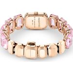 SWAROVSKI 施華洛世奇 八角方形水晶手鍊手錶 女錶-粉紅色/23x17mm(5630837), , large