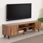 【Homelike】 喜家居品味紐約Loft二門電視櫃-160cm(柚木色), , large