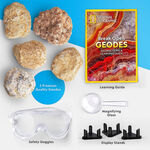 NATIONAL GEOGRAPHIC 國家地理 發現水晶寶藏(敲開原石發現水晶)-5入原石, , large