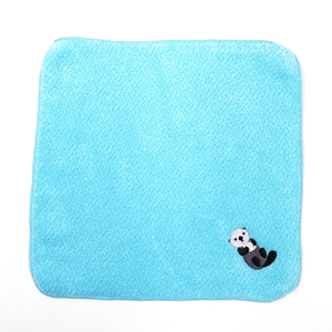 embroidered towel aquarium sea otter