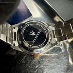 [星晴錶業]MASERATI手錶,32mm,R8853100502白色幾何立體圖形錶面玫瑰金錶殼銀色精鋼錶帶款, , large